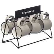 shumee Komplet skodelic za espresso 100 ml sivih barv