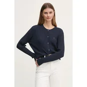Tommy Hilfiger Pletena jopica WW0WW43329 Mornarsko modra Regular Fit
