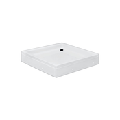 Quartz Polimit Tuš kada sa oblogom i postoljem, 80x80x20cm, Bela