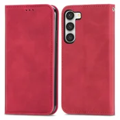 Rdeča Elegantna Flip torbica (Samsung Galaxy S23)