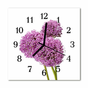 tulup.si Steklena kvadratna ura Flower 30x30 cm