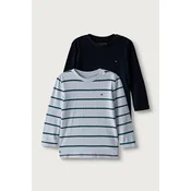 TOMMY HILFIGER Majica mornarska / svetlo modra / temno zelena