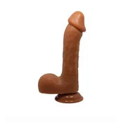 Baile Beautiful Johnson - dildo, TPR, 22,2 cm, smedi