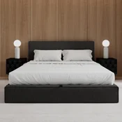 Bessagi Home Oblazinjena Postelja Gina, Temno Siva, 180x200