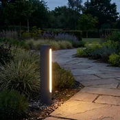 Lucande LED-ulična svetilka Celiora, višina 45 cm, antracitna, IP65 - Sodobni - antracit, bela - Aluminij