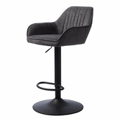 Temno siv barski stol z nastavljivo višino Nolan – Unique Furniture