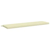 Vidaxl Blazina za klop SOEST 100% poliester Krem 160 x 40 x 5 cm