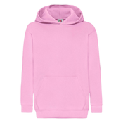 Pink childrens sweatshirt Classic kangaroo Fruit of the Loom