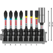 8-delni komplet PRO Impact Set s standardnim držalom in škatlo Pick and Click, PH2 (2x), PZ2 (2x), T20, T25, T30, BH