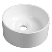 SAPHO Eleganten Sanitarni Umivalnik, Liti Marmor, O25cm, Bel, Stenska Montaža