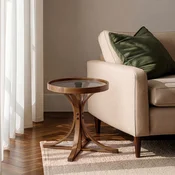 Hanah Home pomocni sto Hilton 60, 60 cm, orah