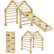 Homestar Plezalni okvir 3-v-1 zložljiv lestev in tobogan 175x70x89 cm večbarven