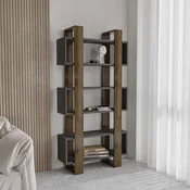 Hanah Home Polica za knjige Milano, 80x160x28.6 cm, Orah