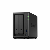 Synology DiskStation DS723+ NAS poslužitelj i poslužitelj za pohranjivanje Tower Ethernet LAN veza Crno R1600