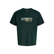 Jack & Jones Junior Majica JJJADE rumena/temno zelena/volneno bela