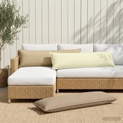 vidaXL Blazina z blazino HOUTEN Taupe 40 x 145 cm Poliester