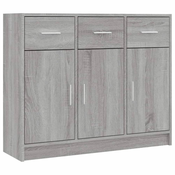 Komoda sivog hrasta sonome 91x28x75 cm od konstruiranog drva