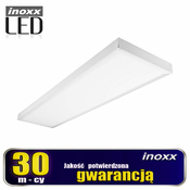 stropna led plošča 120x30 48w slim svetilka 3000k topla + površinski okvir