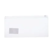 Zloženka z zadrgo 23x11 cm - prozorna