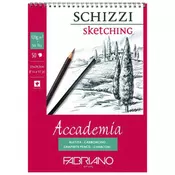 Blok accademia schizzi sketching spirala 21x29,7cm 50L 120g Fabriano 44122129