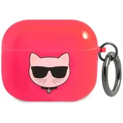 Karl Lagerfeld KLA3UCHFP Ovitek za AirPods 3 roza/roza Choupette