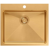 Jekleno pomivalno korito RUSSEL 110 Copper