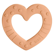 BIBS Baby Beating Teether (Heart Peach)