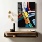 Wallity Dekorativna slika na kaljenom staklu, 50x70cm, Šarena