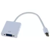 FAST ASIA adapter-konverter Mini DisplayPort na VGA (m/A3) (Beli) -134 Mini DisplayPort - muA!ki VGA - A3enski