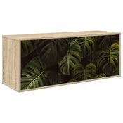 vidaXL Stenska TV omarica ELBURG 102 x 33 x 40 cm Sonoma hrast