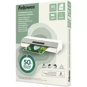 Laminirna folija za vruće laminiranje, 80 mikrona, A5, mat, 100 listova, FELLOWES Light 100143437