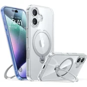 Premium maska Torras Ostand Spin za iPhone 16 - clear