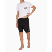 Emporio Armani za moške. EM000495_AF10791 Bermuda kratke hlače Logo črna (L), Črna, Priložnostno, Poliester