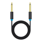 Kabel Vention audio kabelj 6,35mm TS muški na 6,35mm muški 3m BAABI (crni)