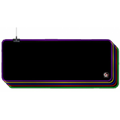 Gembird igralna podloga za miško s 5 x LED svetlobnim učinkom, velikost L, črna