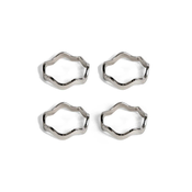 Obročki za servete Sagaform Anna 5 x 5 cm 4-pack siva barva