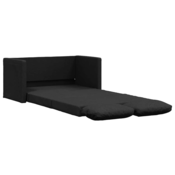 MAISON CHIC Talni Raztegljiv kavč - Raztegljivi divan 2 v 1 črn 112x174x55 cm blago, (21729262)