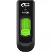 TEAM GROUP USB 2.0 Flash 64GB C141 TC14164GG01 crno-zeleni