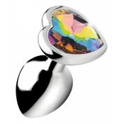 Analni čep Rainbow Heart, majhen