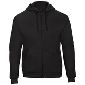 MAJICA DUGI RUKAVI ZIP B&C ID.205 270G ČRNA S