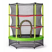 CROSS trampolin s mrežom, crveno-crni, 140x140x160cm