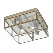 Searchlight 6769-26AB - Plafonsko svetlo FLUSH 2xE14/40W/230V mesing
