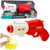 Pištola za mehak penasti kroglice XGUN Rdeča 6 kosov.