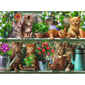 Ravensburger Puzzle Mačke na polici 500 kosov