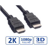 VALUE Value HDMI priključni kabel HDMI-A  vtič 15.00 m črna 11.99.5534 zaščiten HDMI kabel, (20421187)