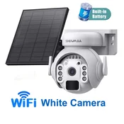 KJB Solarna vrtljiva IP kamera Wi-Fi, bela