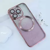 Maska Mag Case Electroplated za iPhone 16 Pro Max roze
