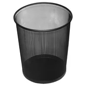 Koš za smeti kovinski 12l basy črn 5002