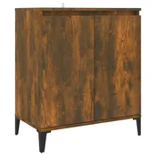 Vidaxl Komoda dimljeni hrast 60x35x70 cm konstruiran les