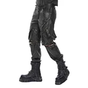 Moške hlače DEVIL FASHION - Punk - rjave - PT301